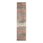 1970s Turkish Hand-Knotted Runner Rug 82x338
