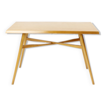 Table basse en chêne, Tchécoslovaquie Années 1960