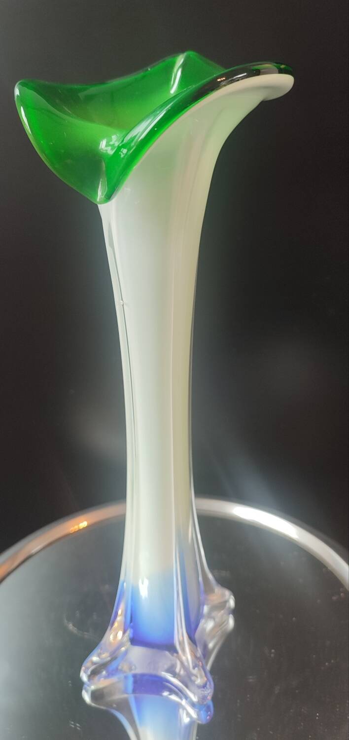 "Clothed" Soliflore Vase Italian Blown Glass.