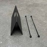 Postmodern Italian metal magazine rack, 1980s