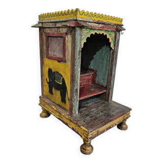 Old Burmese teak offering altar
