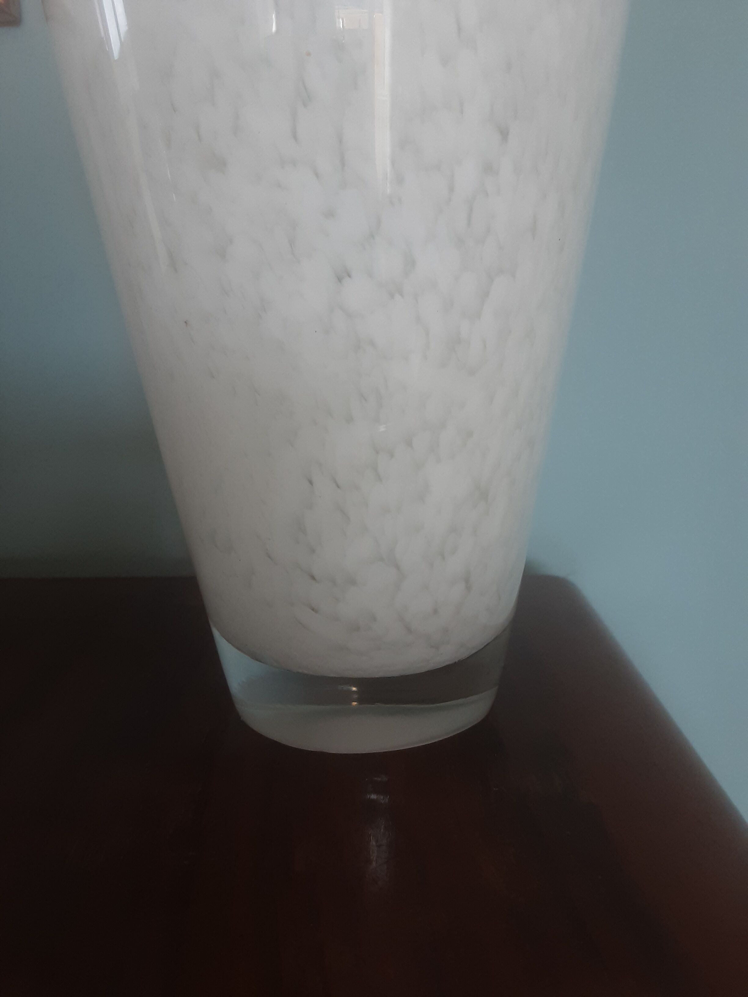 White Murano vase - year 80