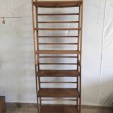 Foldable and stackable wooden shelves