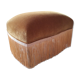 Pouf en velours jaune or