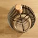 Space Age handmade umbrella stand, made of metal, iron and copper, vintage from the 60s
