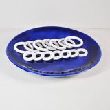 Sculptural ceramic plate by De Pascalis, 1970s