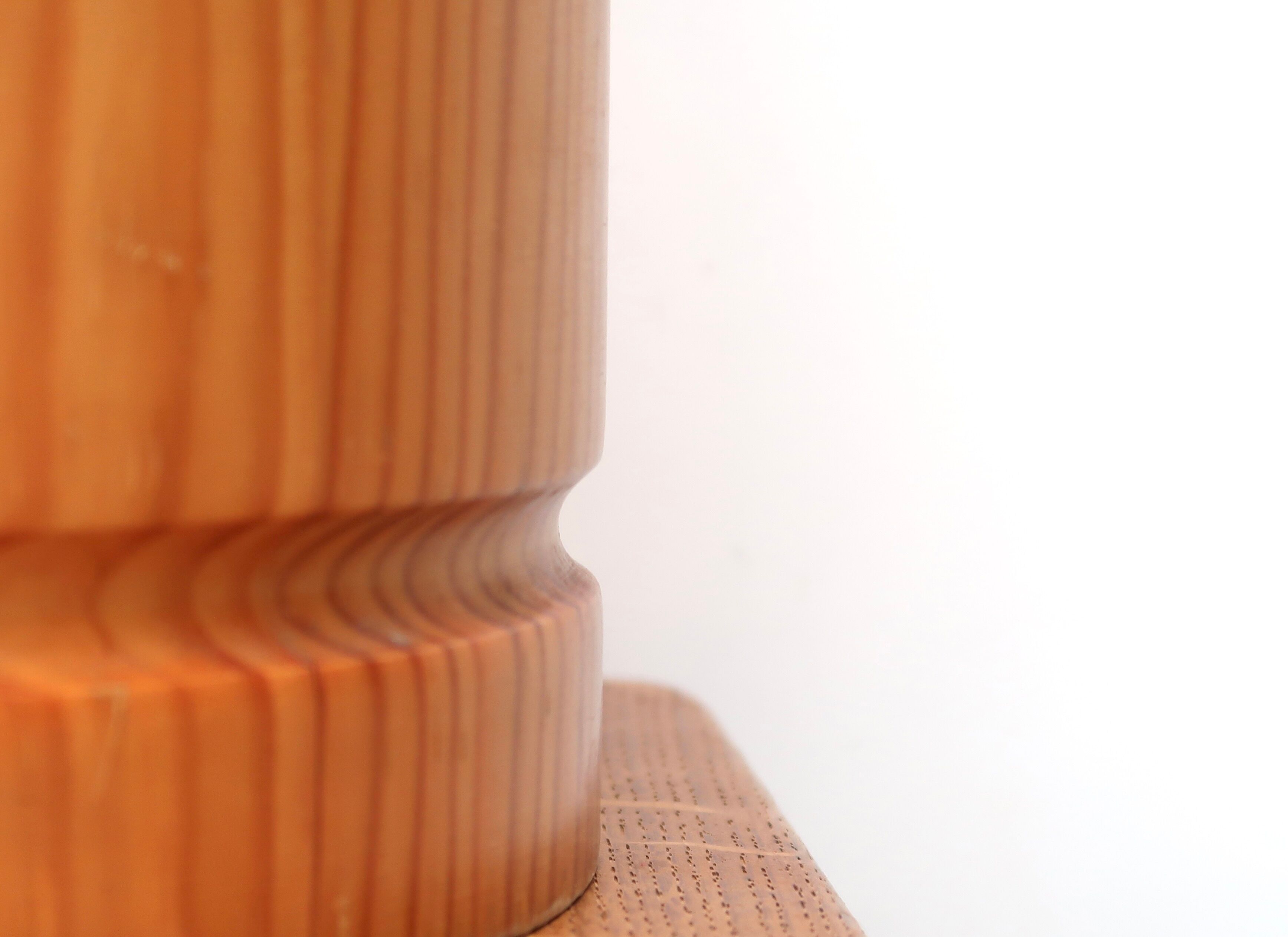 Wooden wastebasket, 70s