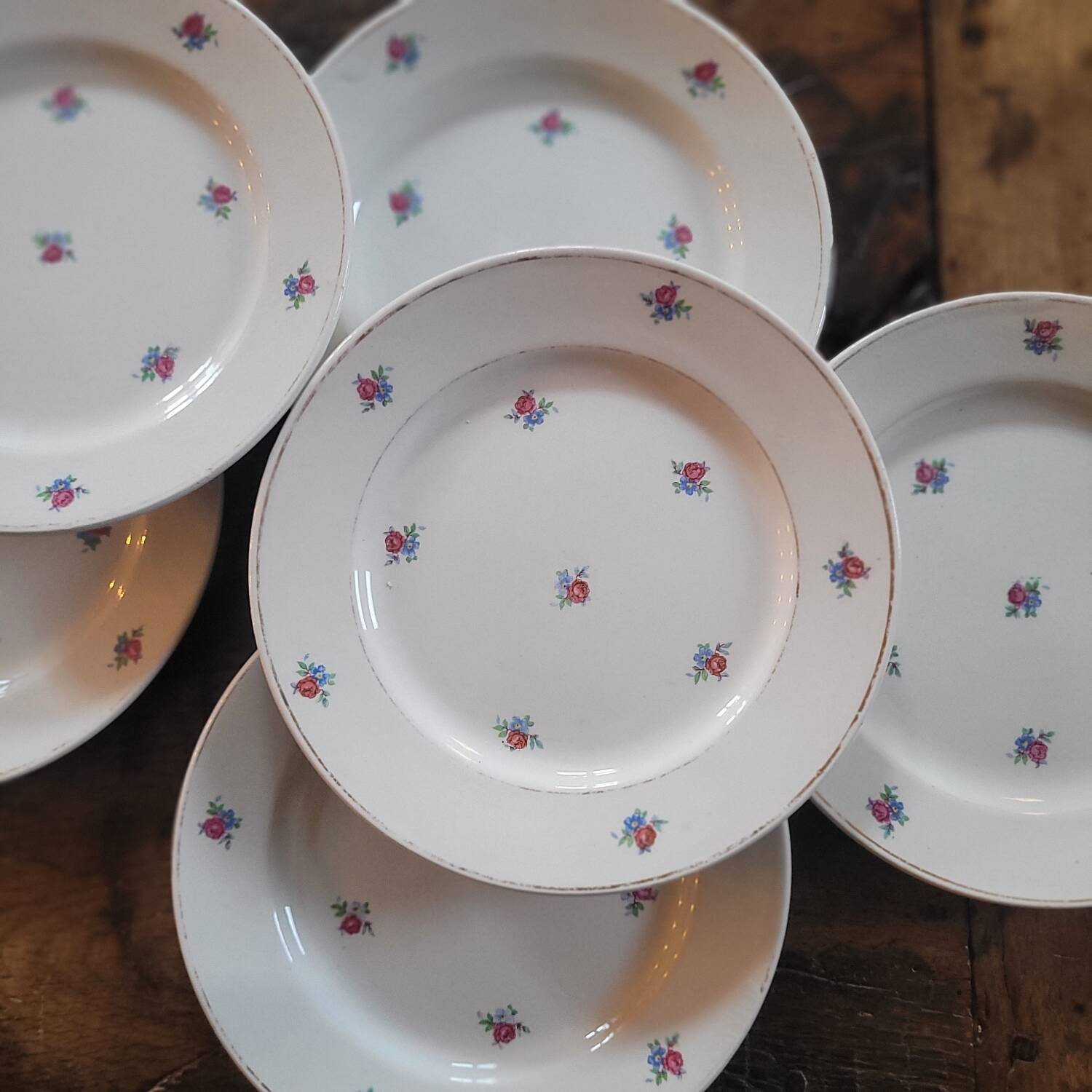 Lunéville KG – assiettes dessert – années 1940