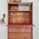 Scandinavian secretary desk - showcase chest of drawers