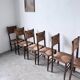 Série de 6 chaises paille et chêne beauche