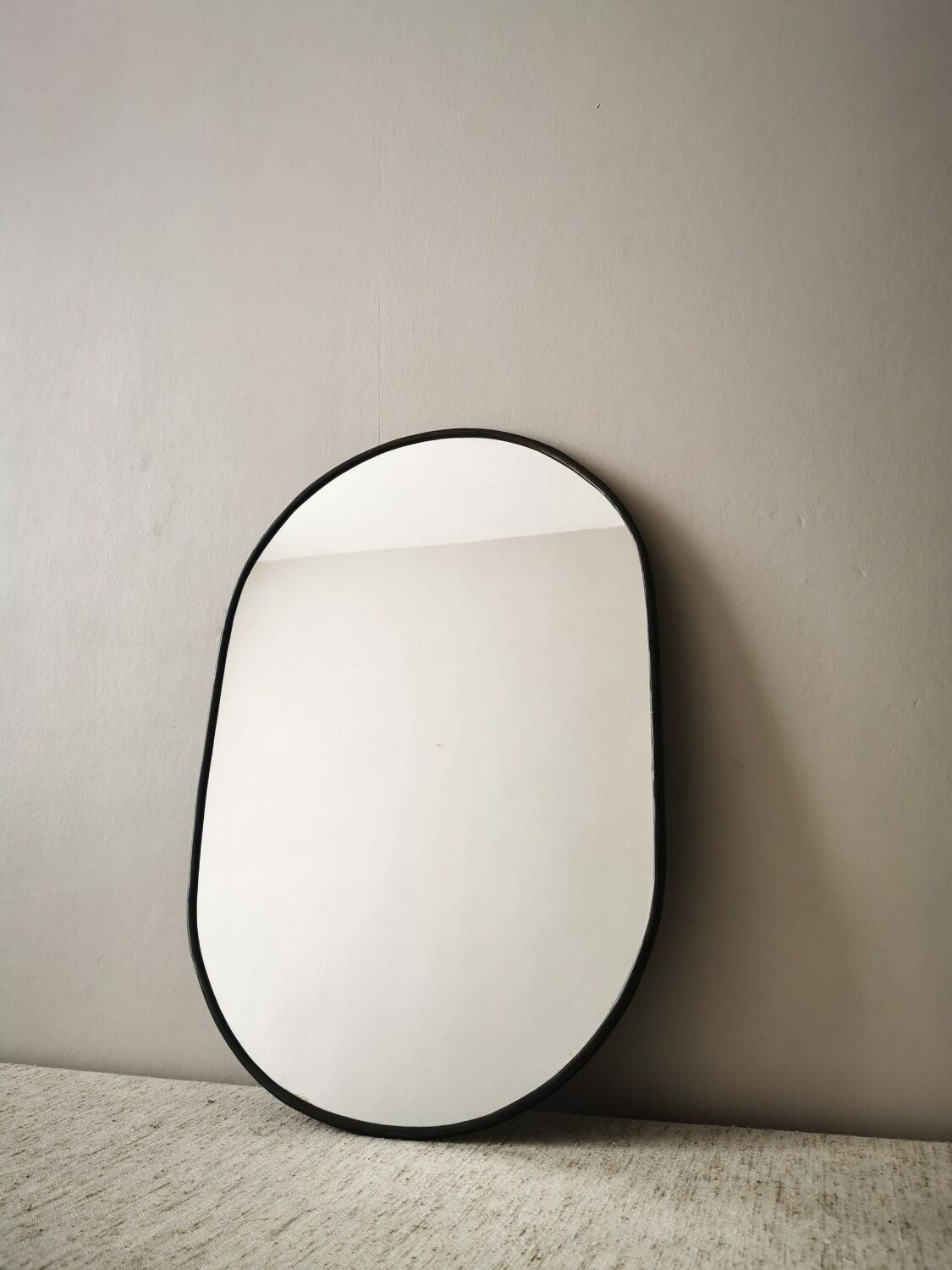 Miroir laiton couleur charbon 60 cm