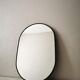 Miroir laiton couleur charbon 60 cm