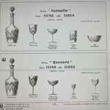 Carafe à eau Baccarat service Corneille