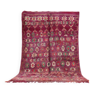 Purple Vintage Boujaad rug 197 CM X 287 CM - Tapis berber