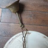 Art Deco style pendant light in marbled glass