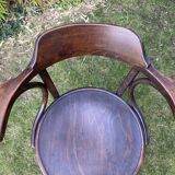 Viennese curved wood armchair JJ Kohn Bentwood