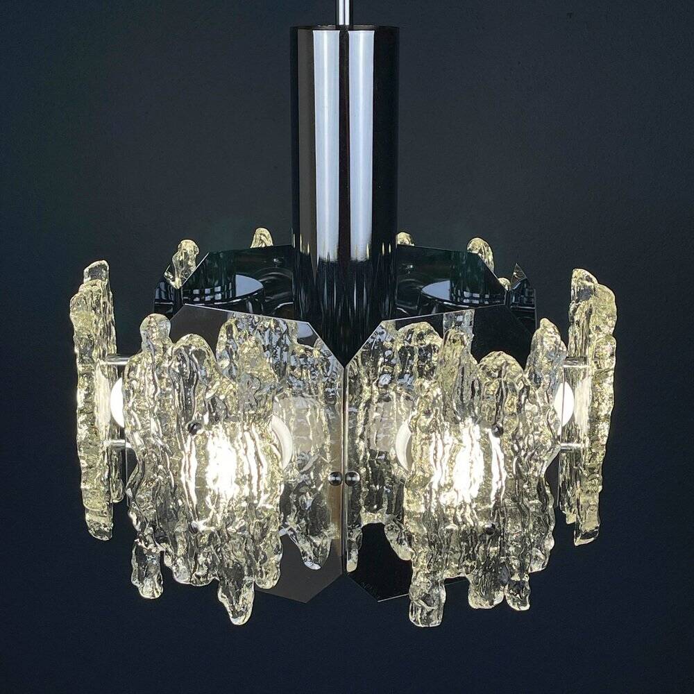 Mid-century Murano glass chandelier, Italy, 1970s