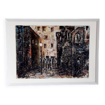 Nocturnal oil painting