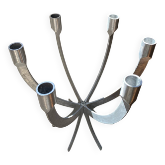 Chandelier en aluminium, vintage Ikea, designer  Sigga Heimish