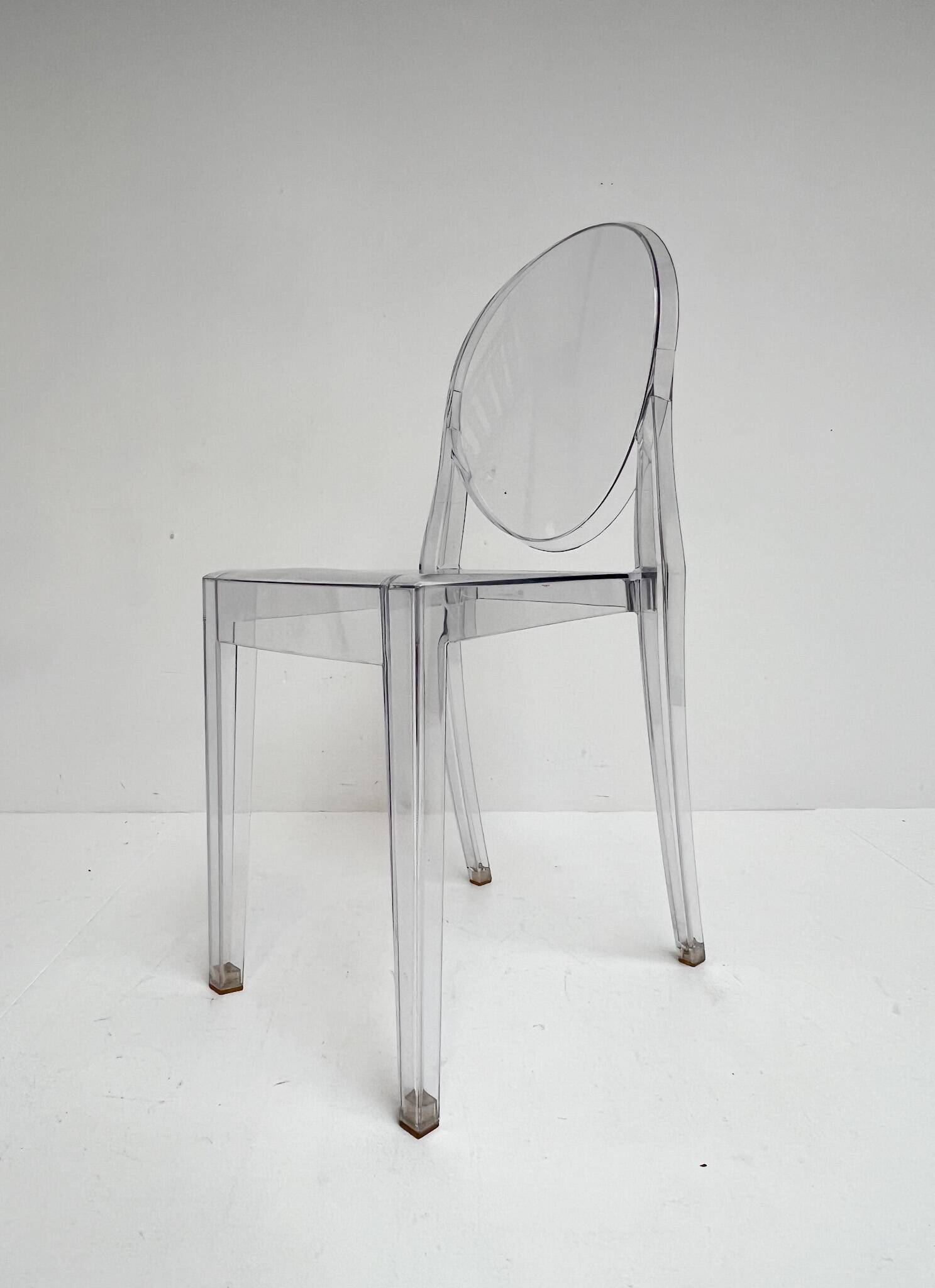 6 Victoria Ghost chairs by Philippe Starck for Kartell, after 2000.