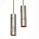 Pair of hanging lamps "Trombone" by Jo Hammerborg for Fog & Mørup