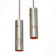 Pair of hanging lamps "Trombone" by Jo Hammerborg for Fog & Mørup