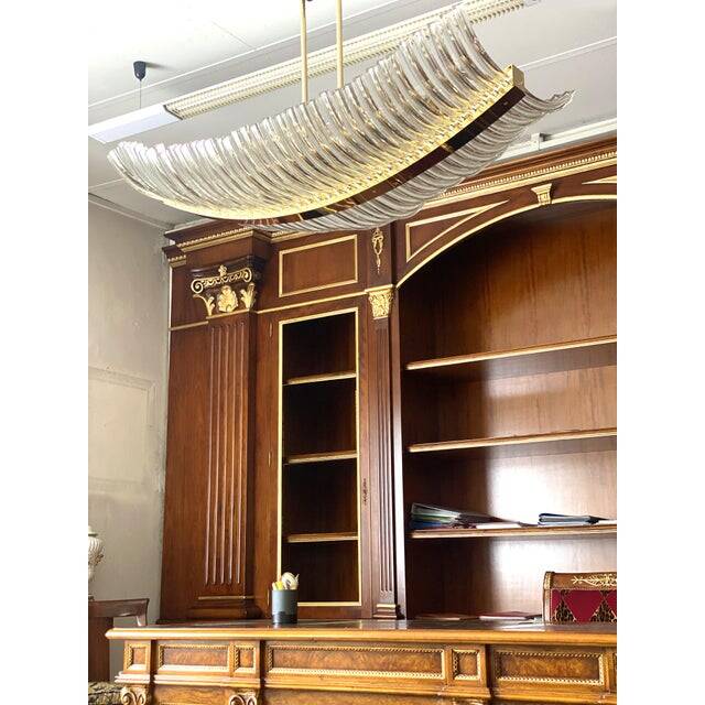 Contemporary luxury "triedro" sail chandelier