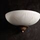 Wall light in brass and glass paste