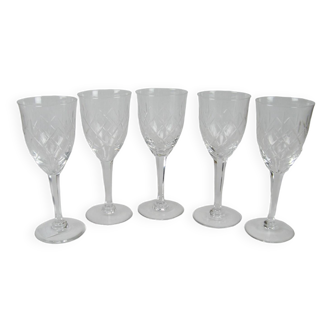 5 crystal stemware