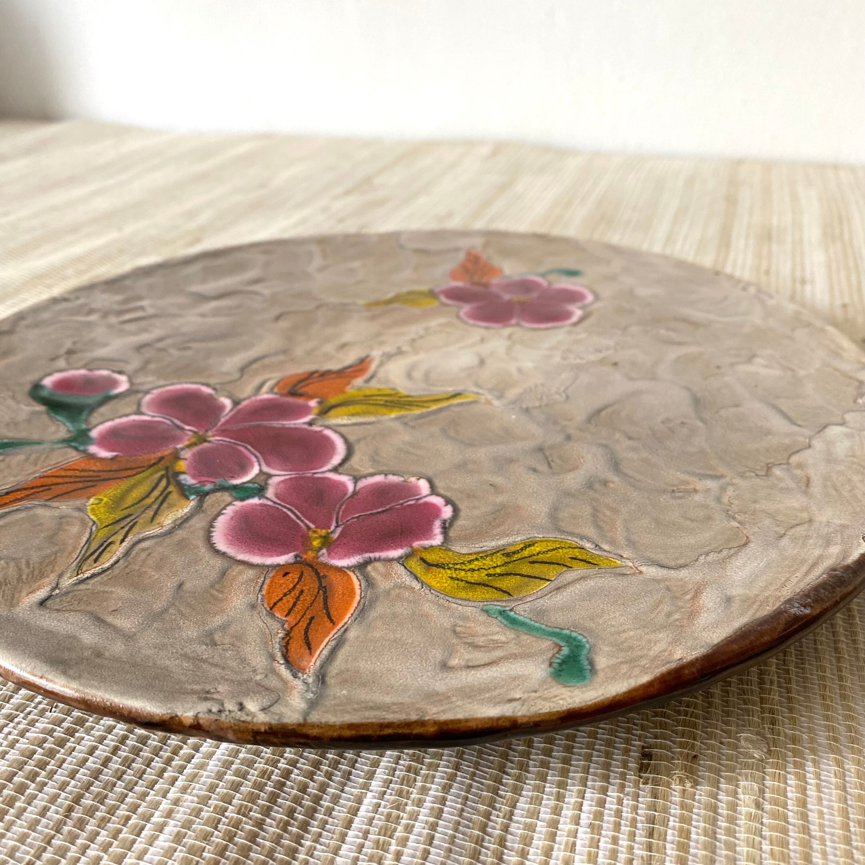 Ceramic cake and pie dish, Poët Laval, Brittany