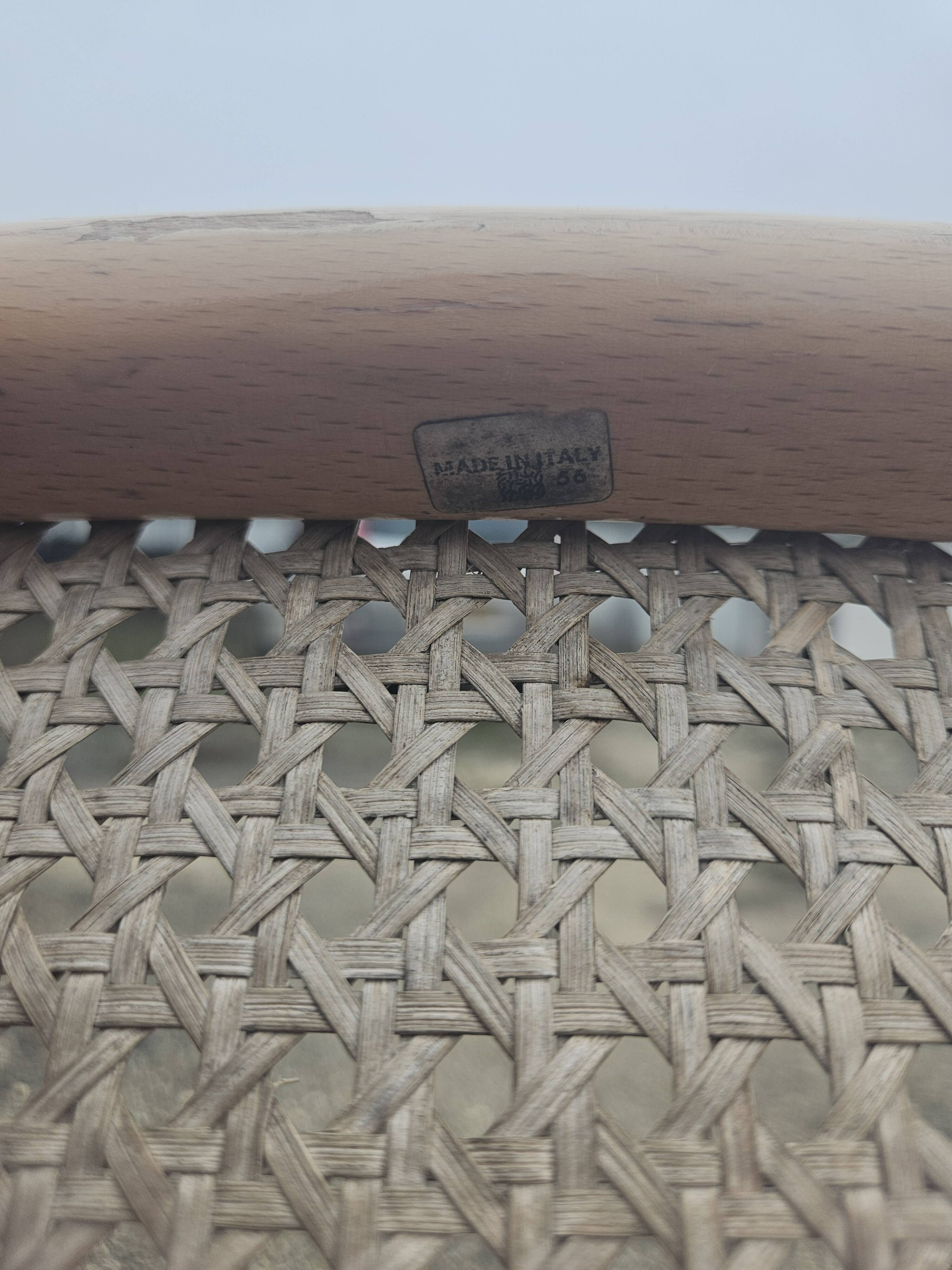 4 vintage Italian Cesca B32 chairs by Marcel Breuer, 70s