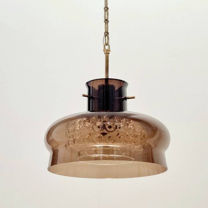 Mid-Century Scandinavian Glass Ceiling Light Neptune Model by Carl Fagerlund for Orrefors, 1960s