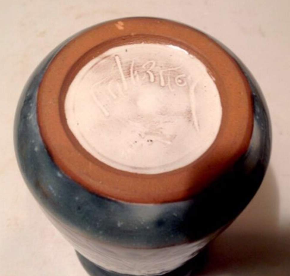 Vase earthenware Malarmey Vallauris