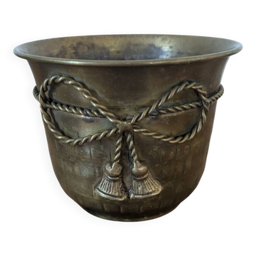Brass plant pot