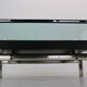 B&B Italia 'Diesis' Two-Tier Glass and Leather Coffee Table by Antonio Citterio