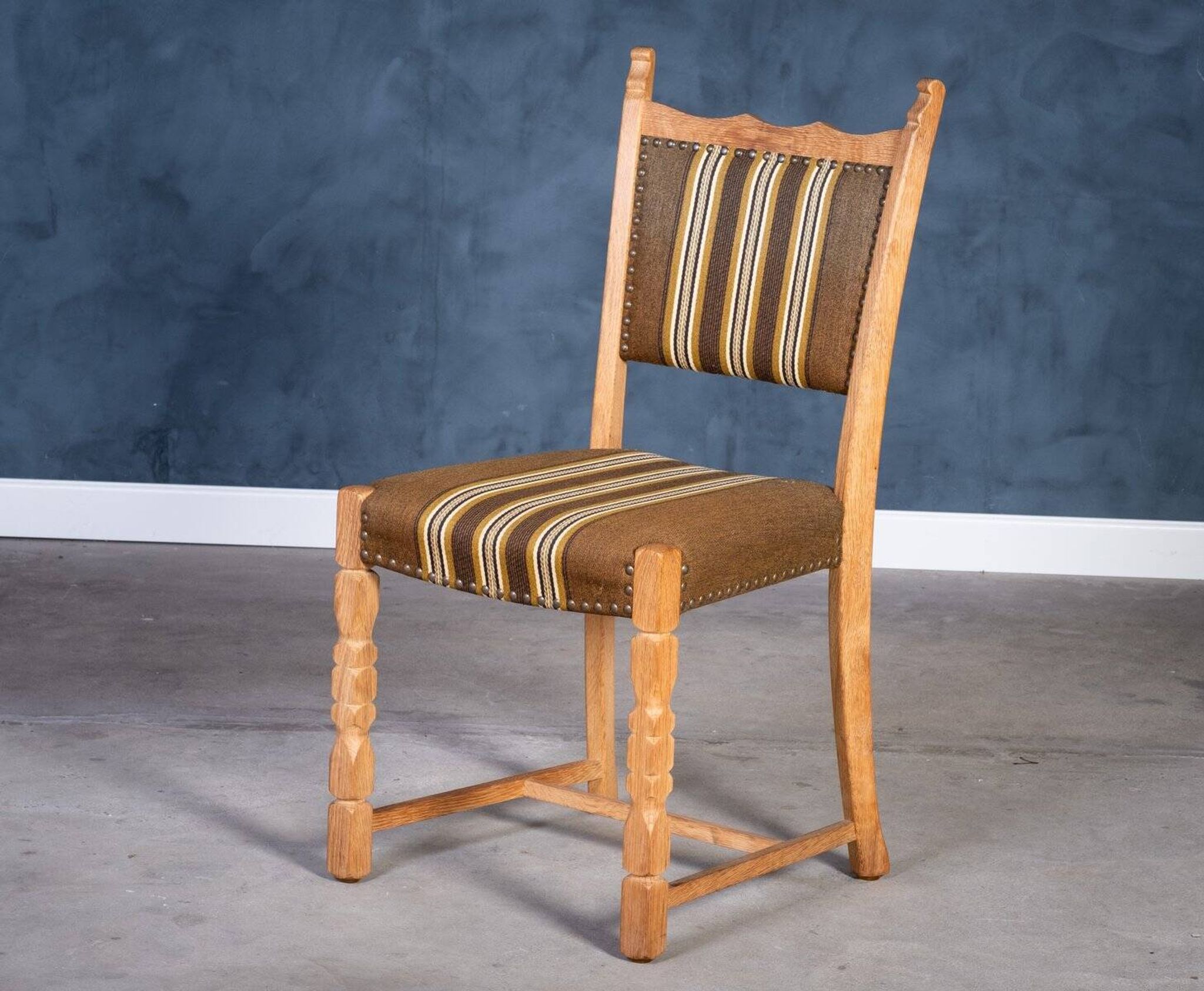 Vintage Oak Chairs, Denmark, 1960s, Set of 4