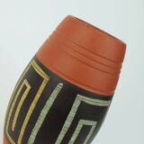 mid century VASE duemler & breiden model 50/20 sgraffito and abstract decor