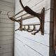 Old curved wooden coat rack