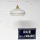 Pink and gold granite glass pendant light