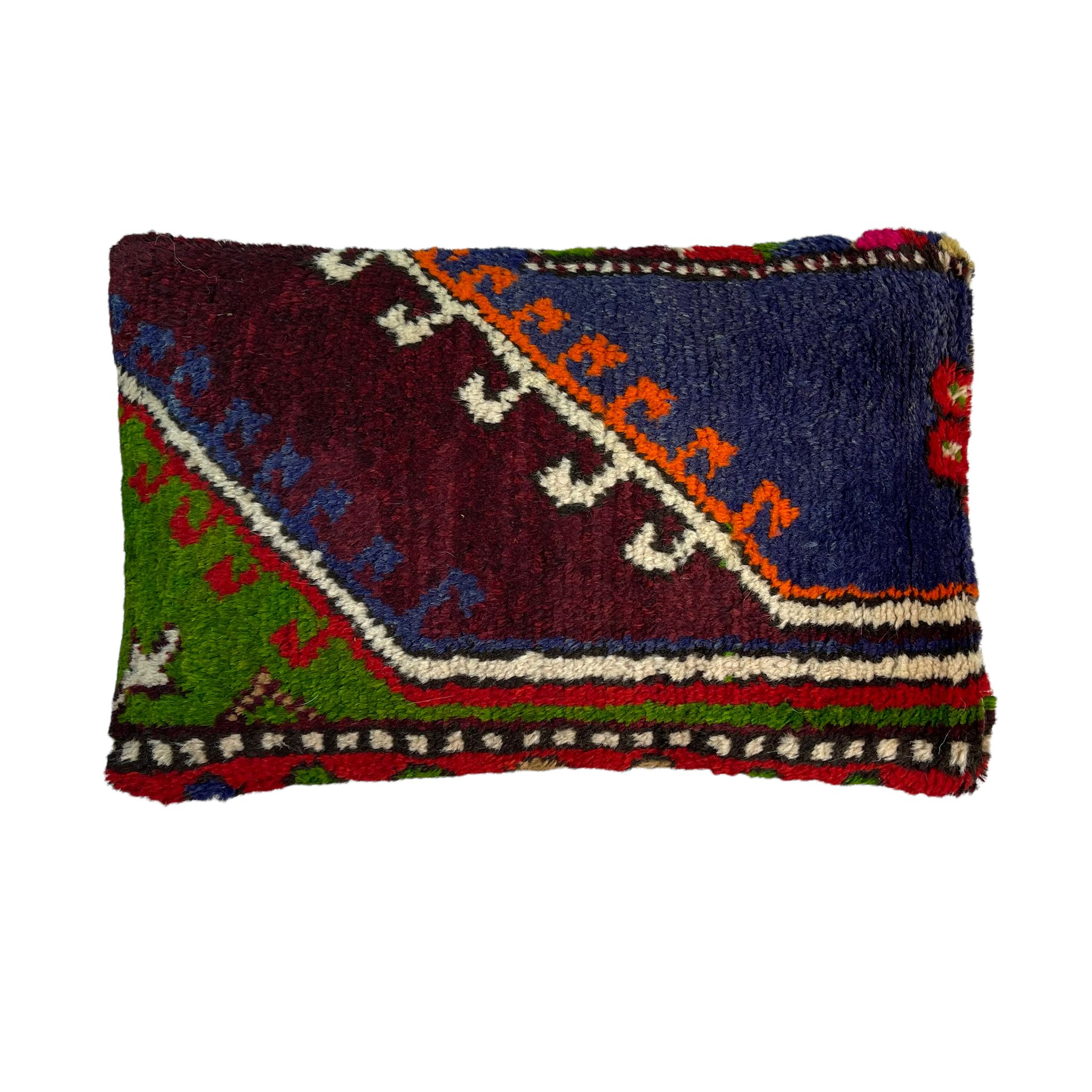 Vintage turkish handmade cushion cover , 30 x 50 cm