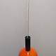 Orange opaline ball pendant light by Parscot, 1960s-70s