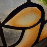 Large mother-of-pearl and brass lampshade