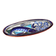 Ceramic bowl oval shape Fish decor