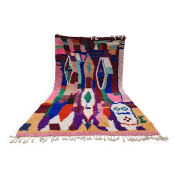 Large multicoloured Moroccan Berber rug 350x200 cm – geometric patterns