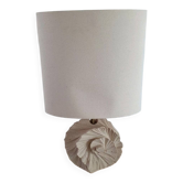Large 1980s natural stone sculpture lamp.