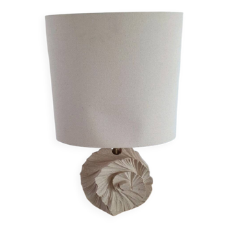 Large 1980s natural stone sculpture lamp.