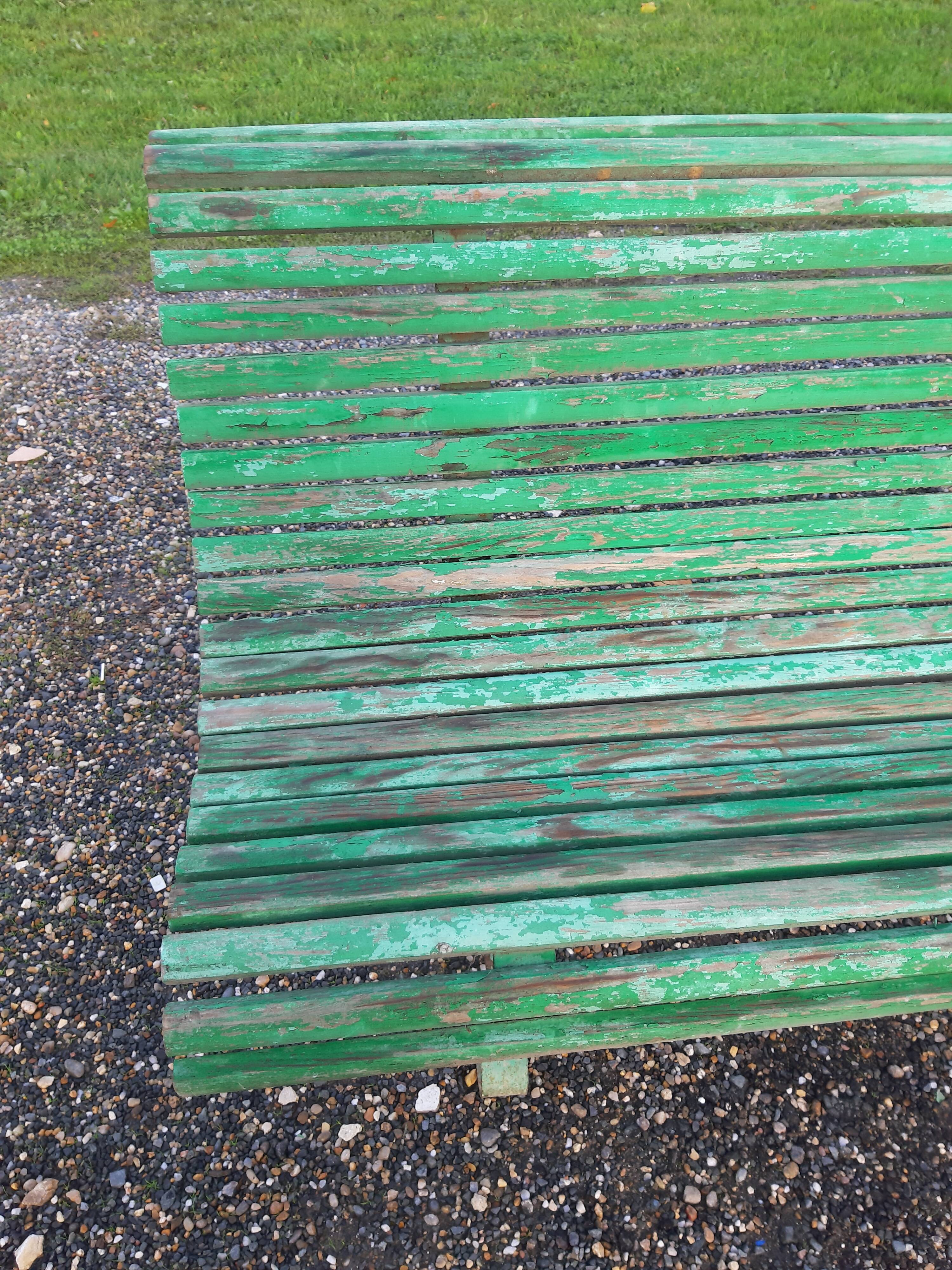 Banc 1900 en fer et bois