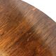 Table bistrot ronde française vintage avec cadre en fonte