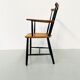 Danish spindle teak armchair, 1950s