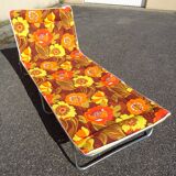 Vintage folding chaise chaise longue an 60 70
